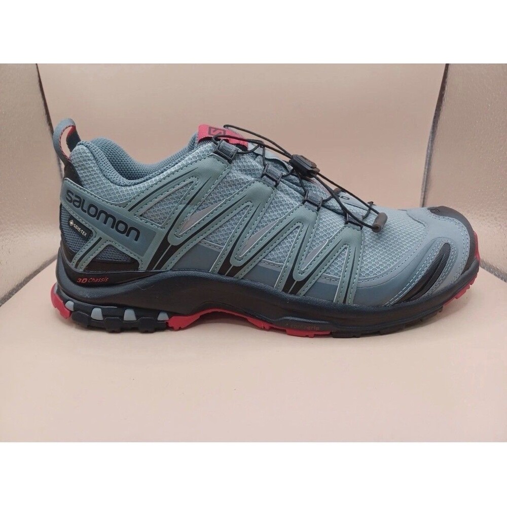NEW Salomon Mens XA Pro 3D Gore-Tex Waterproof Trail Running Shoes Blue Size 8.5